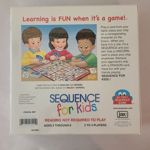 Sequence for Kids game, new in original shrink wrap! - Picture 2 of 5